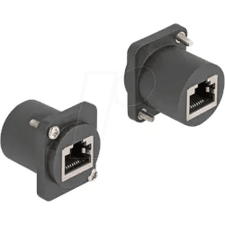 DELOCK 88106 - D-Typ Modul RJ45 Buchse / Buchse, schwarz