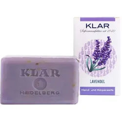 Klar-Seifen Pflege Feste-SeifenHand- und Körperseife Lavendel 100 g