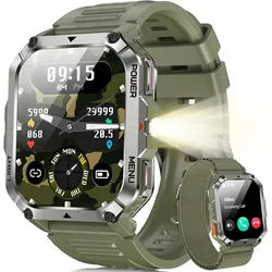 blackview ‎W70PRO Smartwatch (5,1 cm, Andriod ios), Smartwatch mit 2,01 Zoll grün