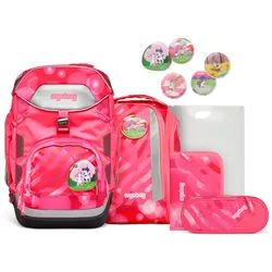 ergobag pack Neo Edition Schulrucksack-Set, 6-tlg. 2024 KuntBärbuntes Einhorn