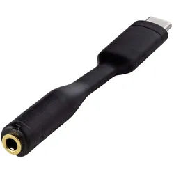 Renkforce Renkforce Audio Adapterkabel [1x USB-C® Stecker - 1x 3.5 mm Goldkontak USB-Adapter, 8.00 cm schwarz