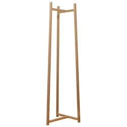 kleiderleiter.de Garderobenständer ALVA stabiler Garderobenständer aus Massivholz Eiche 178 x 45 cm, nachwachsendes Massivholz aus Deutschland