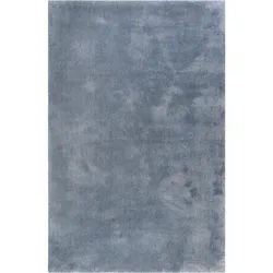 Esprit Hochflorteppich , Blau, Grau , Textil , Uni , rechteckig , 130x190 cm , Textiles Vertrauen - Oeko-Tex®, Hohenstein, AZO-frei, Oeko-Tex® Standard 100 , für Fußbodenheizung geeignet, in verschiedenen Größen erhältlich, lichtunempfindlich, pflegeleicht, strapazierfähig, leicht zusammenrollbar , Teppiche Und Böden, Teppiche, Hochflorteppiche & Shaggys
