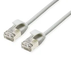 ROLINE U/FTP DataCenter Patchkabel Cat.6A (Class EA), LSOH, slim, grau, 0,5 m