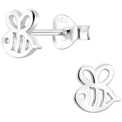 Order & Smile Schmuck Paar Ohrstecker Ohrstecker Biene 925 Silber Ohrringe silberfarben