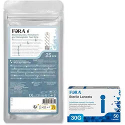 Fora 6 3-in-1 Teststreifen + 30G Lanzetten - The Tester 1 St
