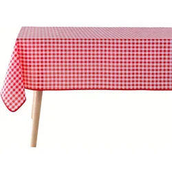 Douceur d ́intérieur Tischdecke Vichy kariert 150/200 cm , Rot , Textil , Heimtextilien, Wohntextilien, Tischwäsche, Tischdecken