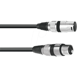 OMNI 3022050N - XLR Kabel, 3-polig, 5 m, schwarz