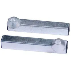 Bastef Universalheber Adapter - Kegeladapter Gabel mit Bohrung, silber