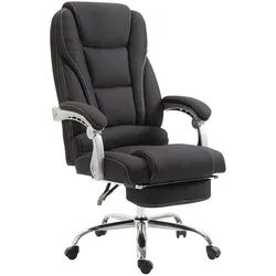 CLP Chefsessel Stoff schwarz , Schwarz , Textil , 68x118x64 cm , Arbeitszimmer, Bürostühle, Chefsessel