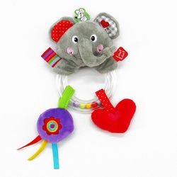 Label Rassel Elefant 1 St grau