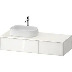 Duravit Zencha Konsolenwaschtischunterbau wandhängend Weiß n/a & Supermatt 1300x550x281 mm - ZE48160 ZE4816064840000