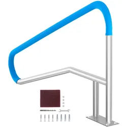 VEVOR Pool Handlauf 113,4kg Haltegriff Pooleinstieg Einstieghilfe 1420x945x100mm