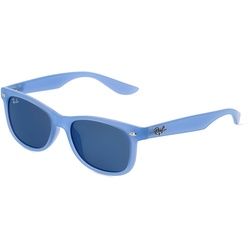 Ray-Ban Junior RJ9052S Jugend-Sonnenbrille Vollrand Eckig Kunststoff-Gestell, Blau