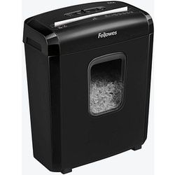 Fellowes Powershred 6M Aktenvernichter mit Partikelschnitt P-4, 4 x 12 mm, bis 6 Blatt, schwarz