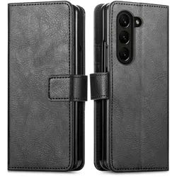 Samsung Galaxy Z Fold 6 Hülle - Kunstleder - imoshion Klapphülle - Handyhülle Schwarz - Kein Design