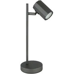 GLOBO LIGHTING Tischleuchte JAMES, ohne Leuchtmittel, Tischlampe, GU10 Fassung, Wohnzimmer, Schlafzimmer grau