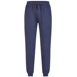Phil & Co. Pyjamahose Herren Schlafanzughose mit Bündchen (1-tlg) Baumwolle blau XL
