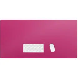 Wallfluent Schreibtischunterlage 120x60 cm Rosa , Kunststoff , 60x1.6x120 cm , Büromöbel, Schreibtische, Schreibtischzubehör