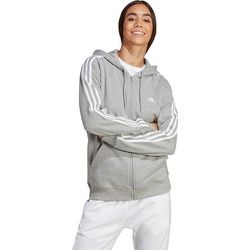 adidas, Damen, Pullover, Essentials 3-Streifen French Terry Regular, Grau, (XS)