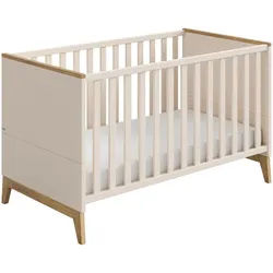 Paidi Gitterbett , Eichefarben, Beige , Holzwerkstoff, Holz , Eiche , massiv , 85.40x76.20x144.60 cm , Blauer Engel, Goldenes M , Babymöbel & Kindermöbel, Babyzimmer, Babybetten, Gitterbetten