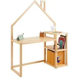 Idimex Kinderschreibtisch Nivia , Naturfarben , Holz, Holz , Kiefer , Mode , 120x162x50 cm , FSC Mix , Arbeitszimmer, Schreibtische, Jugend- & Kinderschreibtische
