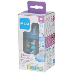 MAM Anti-Kolik Flasche 160 ml 0 bis 6 Monate Motiv Blau