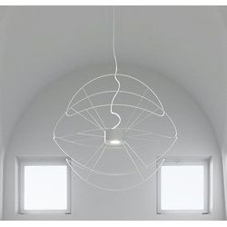 Design LED-Hängeleuchte Weiß Axo Light - SP HOOPS 4