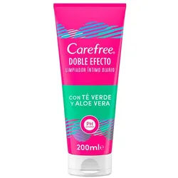 Carefree Duo Effect Intimate Cleanser Green Tea & Aloe Vera 200 ml Unisex