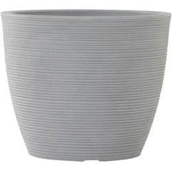 Siena Garden Pflanzentopf , Grau , Kunststoff , rund , 32 cm , Dekoration, Blumen & Blumentöpfe, Übertöpfe