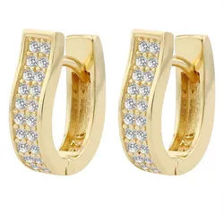 Adelia ́s Paar Creolen Damen Creolen aus poliertem 925 Sterling Silber goldfarben