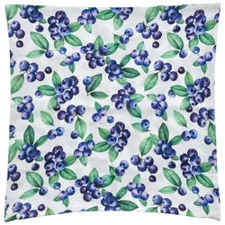 Esposa Kissenhülle , Blau , Textil , Obst , 48x48 cm , Oeko-Tex® Standard 100 , Heimtextilien, Bezüge, Kissenbezüge