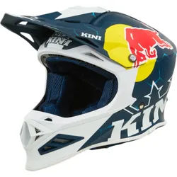 Kini Red Bull MXC1 1.0 Motocross Helm, weiss-türkis-blau, Größe XS für Männer
