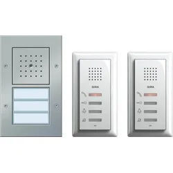 Gira Zweifamilienhaus-Paket Audio, aluminium, 049544