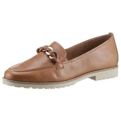 Tamaris Loafer Chunky Slipper, Business Schuh mit trendiger Flechtkette braun 36 EU