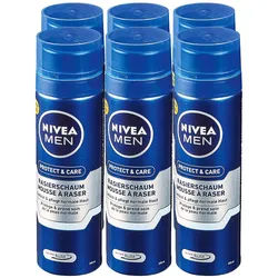 Nivea Men Rasierschaum Protect & Care 200 ml, 6er Pack