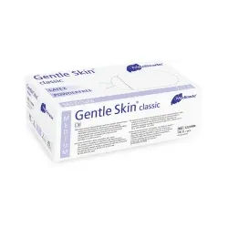 Meditrade Gentle Skin® classic Latex Untersuchungshandschuh, Einmalhandschuh - Puderfrei, unsteril, mikrogeraut, 1 Karton = 10 x 100 = 1000 Stück, Größe M