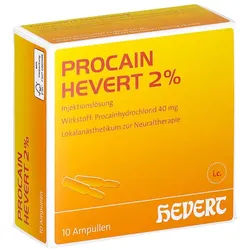 Procain Hevert 2% Injektionslösung Ampullen