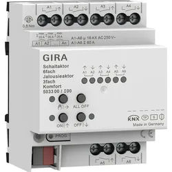 Gira Schalt-, Jalousieaktor 6f/3f 16 A 503300