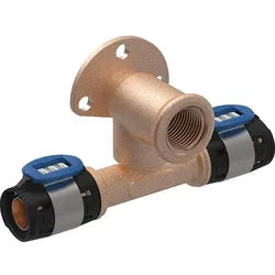 Geberit FlowFit T-Anschlusswinkel 90° abgesetzt mit IG (Ausführung: 20 mm - 1/2'' IG - 20 mm 36 mm)
