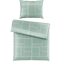 Dieter Knoll Bettwäsche , Jadegrün , Textil , 140x200 cm , pflegeleicht, hautfreundlich , Heimtextilien, Bettwäsche & Leintücher, Bettwäsche, Satin-Bettwäsche