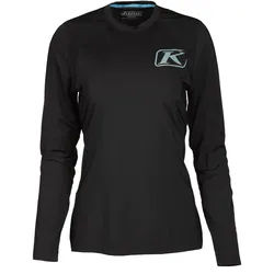 Klim Solstice -1.0 Damen Langarm Funktionsshirt, schwarz, Größe XL