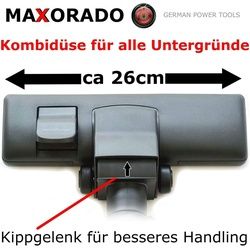 Maxorado 2-in-1 Kombidüse Staubsaugerdüse mit 2 Rollen für Miele SBD285 Ersatzteil für Original