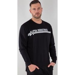 Alpha Industries Pullover, schwarz-weiss, Größe L