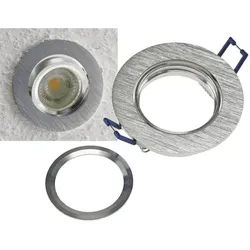 ChiliTec Einbaustrahler "CTE-84R" Rund Ø84mm Einbau Ø68mm, schwenkbar, Clip Ring