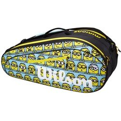 Wilson Tennis-Racketbag (Schlägertasche, 2 Hauptfächer) Minions 2.0 Team blau/gelb 6er