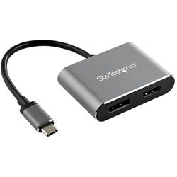 StarTech.com CDP2DPHD USB-C-Multiport Adapter (4K 60Hz UHD, 2-in-1 USB Typ C auf...
