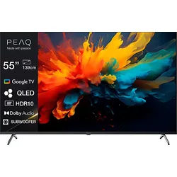 PEAQ PTV 55GQU-5026C TV (Flat, 55 Zoll / 139,0 cm, QLED 4K, SMART TV)