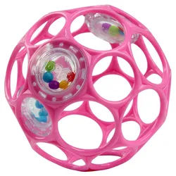 Greifling , Pink , Kunststoff , BPA-frei, 89/686 Ewg, EN 71 , Rassel , Spielzeug, Babyspielzeug, Greiflinge & Rasseln
