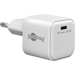 Goobay USB-CTM PD Schnellladegerät Nano (65 W) weiß - 1x USB-CTM-Anschluss (Power Delivery) - weiß